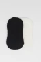 Bistyle 2li Penye Babet Silikonlu Basic Çorap 30104 Siyah Ekru