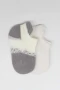 Bistyle 2li Penye Sneakers Çorap Bs20105 Ekru Gri