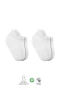 Bistyle 2li Sneakers Kaymaz Basic Penye Çorap Bs20103 Beyaz Beyaz