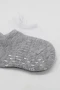 Bistyle 2li Sneakers Kaymaz Basic Penye Çorap Bs20103 Gri Beyaz