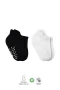 Bistyle 2li Sneakers Kaymaz Basic Penye Çorap Bs20103 Siyah Ekru