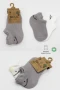 Bistyle 2li Sneakers Smile Penye Çorap Bs20106 Gri Ekru