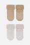 Bistyle 2li Havlu Soket Kaymaz Basic Boy 10508 Bej