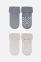 Bistyle 2li Havlu Soket Kaymaz Basic Boy 10508 Gri