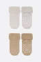 Bistyle 2li Havlu Soket Kaymaz Basic Girl 10507 Bej