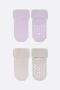 Bistyle 2li Havlu Soket Kaymaz Basic Girl 10507 Lila