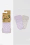 Bistyle 2li Havlu Soket Kaymaz Basic Girl 10507 Lila