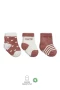 Bistyle 3lü Penye Cute Stars Soket Çorap Bs10115 Pudra