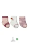 Bistyle 3lü Penye Rainbow Soket Çorap Bs10113 Pudra