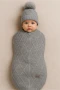 Bistyle Baby İn Swadding Triko Kundak 75108 Gri