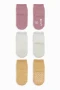 Bistyle Basic Kaymaz Penye Soket Çorap 3lü Bs10107 Pudra Ekru Somon