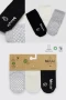 Bistyle Basic Kaymaz Penye Soket Çorap 3lü Bs10107 Siyah Ekru Gri