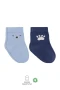 Bistyle Bear Penye Soket Çorap 2Li BS10116 Mavi