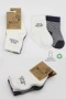 Bistyle Big Heart Penye Soket Çorap 2Li BS10117 Antrasit