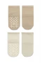 Bistyle Çemberli Basic Penye Kaymaz Soket Çorap 2li 10146 Bej
