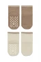 Bistyle Çemberli Basic Penye Kaymaz Soket Çorap 2li 10146 Kahve