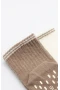Bistyle Çemberli Basic Penye Kaymaz Soket Çorap 2li 10146 Kahve