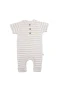 Bistyle Line Colors Yarım Kol Patiksiz Tulum 15126 Bej