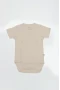 Bistyle Organik Natural Basic Style Kruvaze Yarım Kol Body Bs17101 Bej