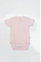 Bistyle Organik Natural Basic Style Kruvaze Yarım Kol Body Bs17101 Pembe