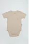 Bistyle Organik Natural Basic Style Yarım Kol Body Bs17103 Bej