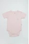 Bistyle Organik Natural Basic Style Yarım Kol Body Bs17103 Pembe