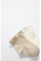 Bistyle Overlok Style Penye Soket Çorap 2li 10153 Bej