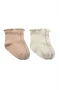 Bistyle Overlok Style Penye Soket Çorap 2li 10153 Kahve