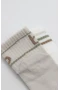 Bistyle Penye Kaymaz Soket Çorap 2li 10144 Taş Ekru
