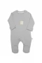 Bistyle Style Natural Fermuarlı Bebe Tulum 15115 Gri