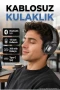 Bluetooth 5.0 Kablosuz Kulaklık – 18 Saat Kullanım, 300 mAh Batarya, Type-C Şarj, Siyah