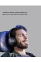 Siyah Bluetooth 5.0 Kablosuz Kulaklık – 18 Saat Kullanım, USB-C Şarj ve Katlanabilir Tasarım