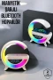 Bluetooth Hoparlör 15W Kablosuz Şarj Özellikli LED Gece Lambası