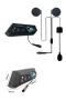 BT22 Bluetooth Kask Kulaklığı Intercom 5.0 Su Geçirmez Android iOS Uyumlu Sürüş İletişim Sistemi