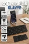 Bluetooth Katlanabilir Klavye USB-C Şarjlı, 3 Cihaz Bağlantılı Taşınabilir Klavye