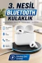 Bluetooth Kulaklık 3. Nesil Pro Kablosuz Stereo Kulak İçi Kulaklık iOS Android Uyumlu Wireless Charge