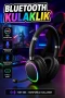 Bluetooth Mikrofonlu Over-Ear Kulaklık – RGB Işıklı | Type-C Şarjlı