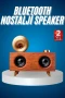 Bluetooth Nostalji Speaker Radyo Gramofon Ahşap Görünümlü Vintage Hoparlör