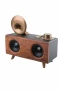 Bluetooth Nostalji Speaker Radyo Gramofon Ahşap Görünümlü Vintage Hoparlör