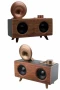 Bluetooth Nostalji Speaker Radyo Gramofon Ahşap Görünümlü Vintage Hoparlör