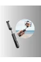 130 cm Bluetooth Selfie Çubuğu – LED Işıklı, Katlanabilir ve Uzaktan Kumandalı