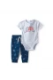 Carters Erkek Bebek Body Pantolon Set 1v070210 Mavi