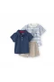 Carters Erkek Bebek Body Şort Set 1u744110 Mavi