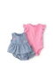 Carters Kız Bebek Body Şort Set 1u529310 Mavi
