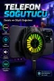 Çift Type-C Bağlantılı RGB Aydınlatmalı Sessiz Telefon Soğutucu Fan