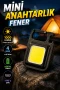 COB LED Mini Anahtarlık Fener – 1000 Lümen, 4 Işık Modlu ve USB Type-C Şarjlı