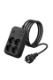 Akım Korumalı Çoklu Priz – 4 Priz, 4 USB ve 2 Type-C Girişli Hızlı Şarj