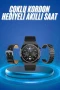 Çoklu Kordonlu Akıllı Saat Bluetooth Çağrı Cevaplama Dokunmatik Ekran Müzik Dinleme