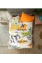 Cotton Box Junior Nevresim Takımı Tek Kişilik Graffiti Oranj