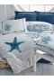Cotton Box Maritime Nevresim Takımı Tek Kişilik Star Lacivert